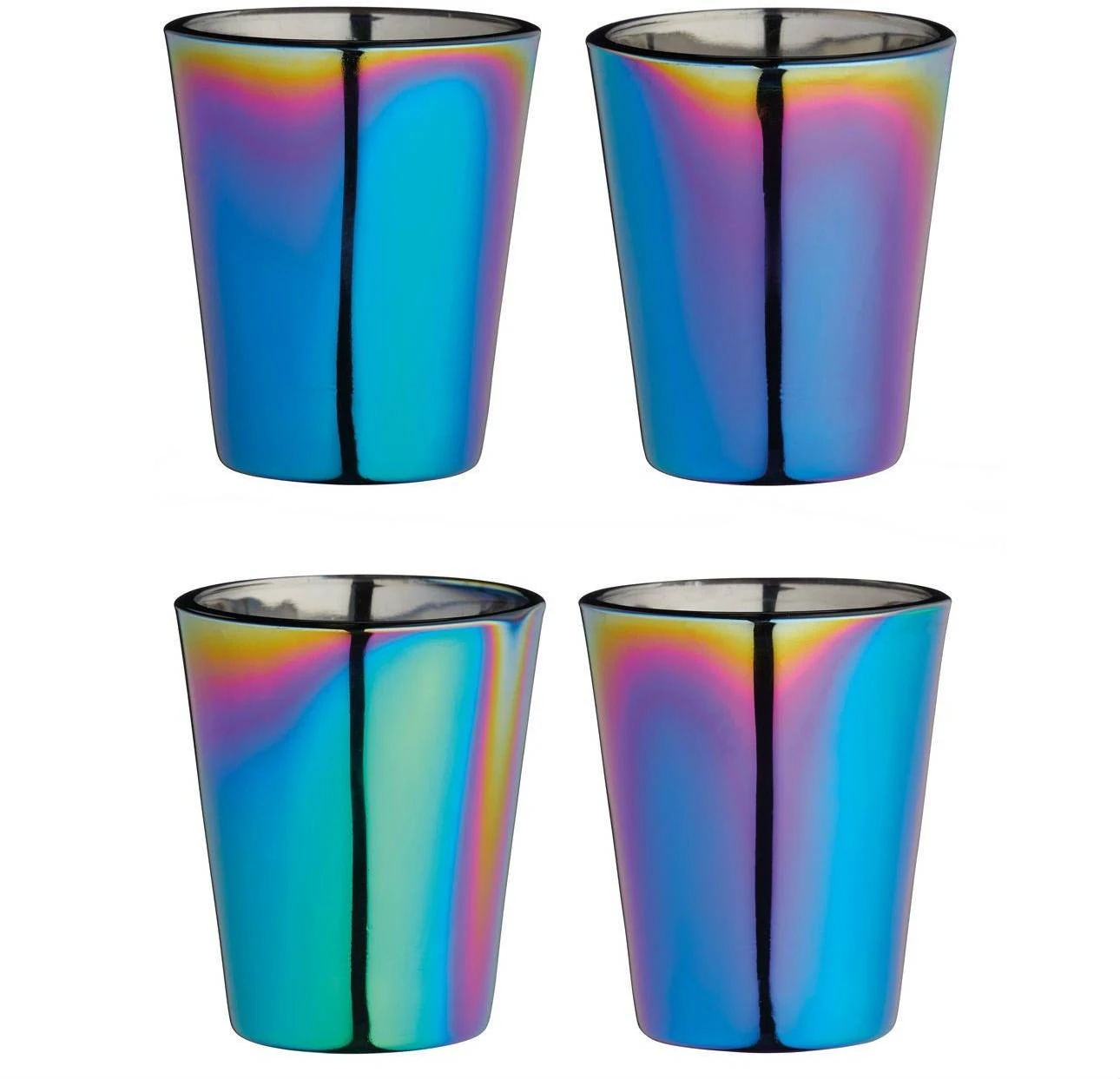 Barcraft Rainbow Barware Shot Glasses Set Of Four 50ml