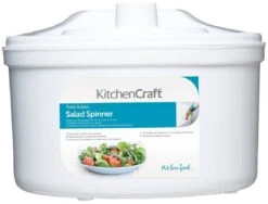 KitchenCraft Plastic Salad Spinner 22.5cm