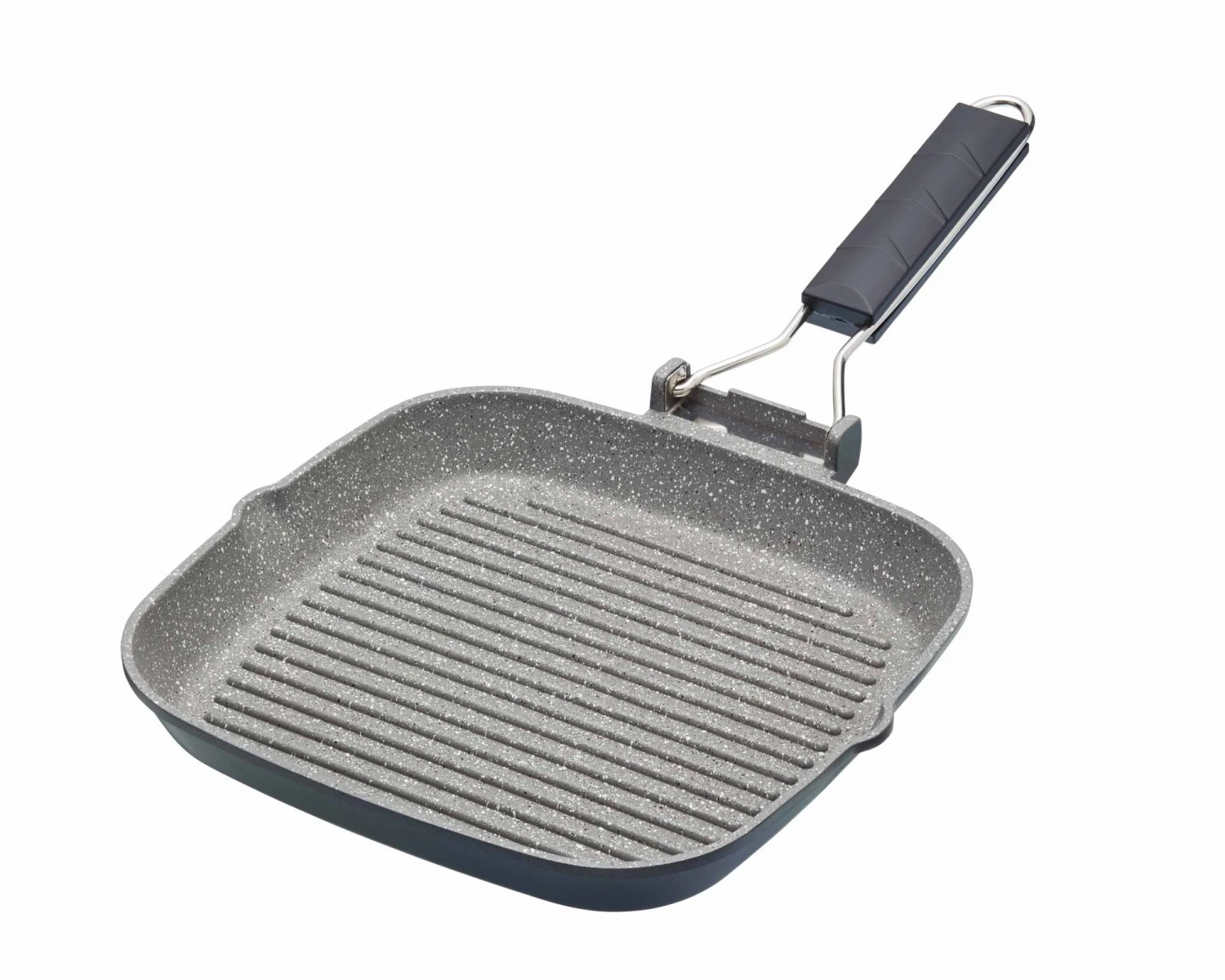 Masterclass Cast Aluminium Folding Handle Grill Pan 20cm
