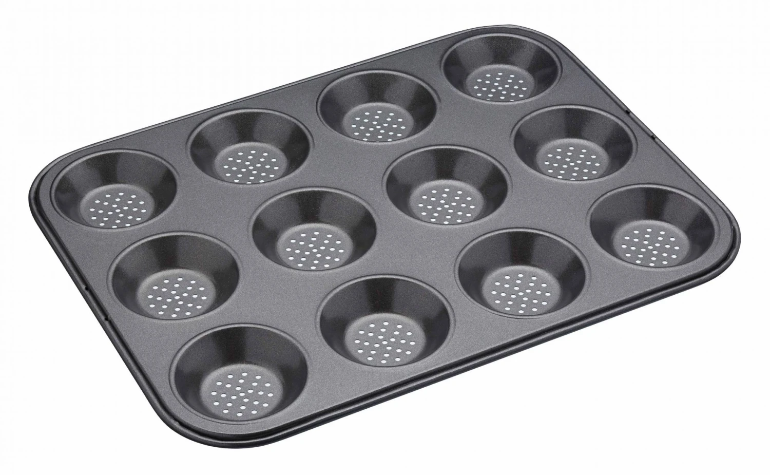 Masterclass Crusty Bake Non-Stick Shallow 12 Hole Baking Pan 32x24cm