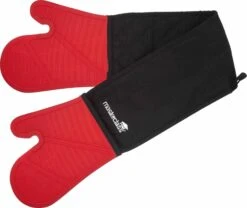 Masterclass Seamless Silicone Double Oven Glove Red