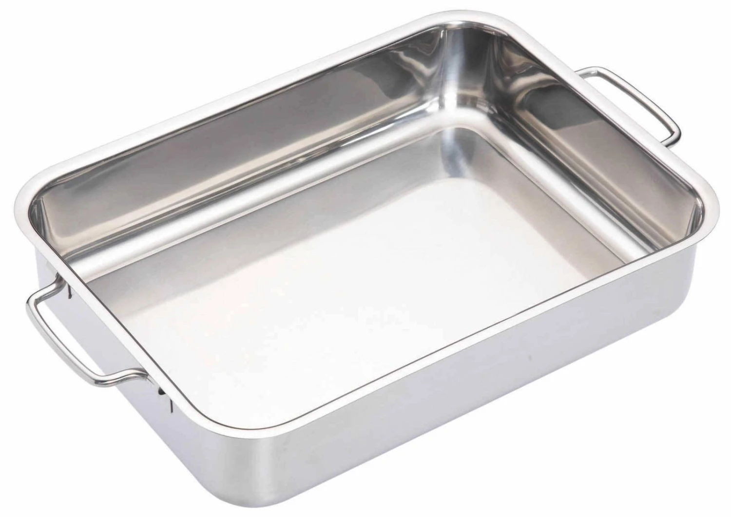 Masterclass Stainless Steel Heavy Duty Roasting Pan 27x20cm - Image 2