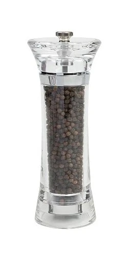 Toronto Tower 170mm Pepper Mill Clear Acrylic