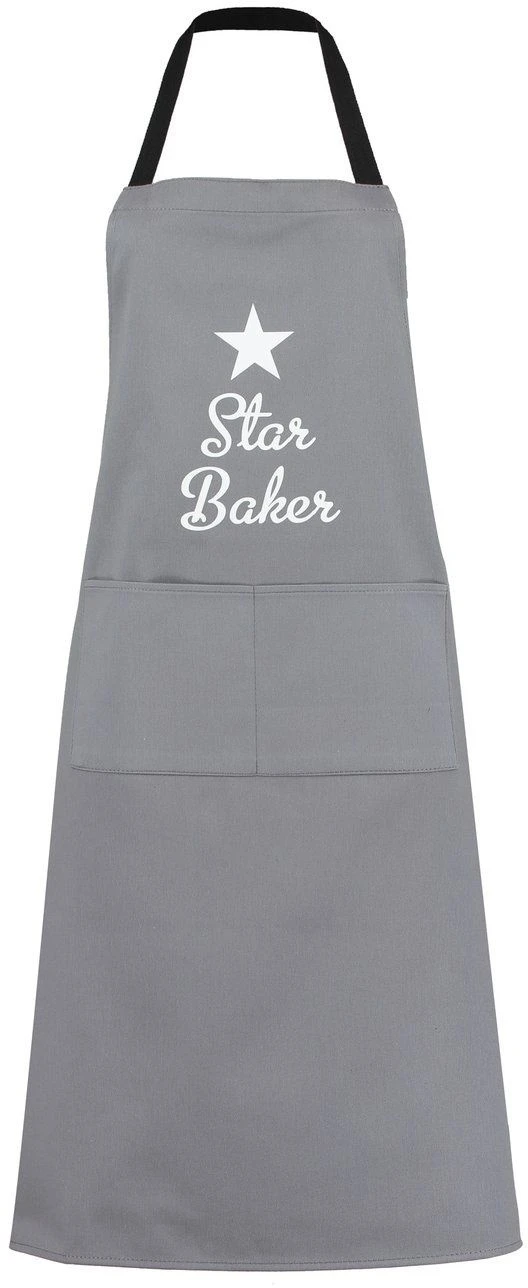 Star Baker Apron Grey
