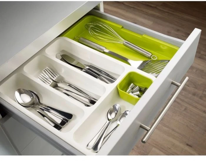Joseph Joseph Drawerstore Cutlery Drawer - White/Green - Image 3
