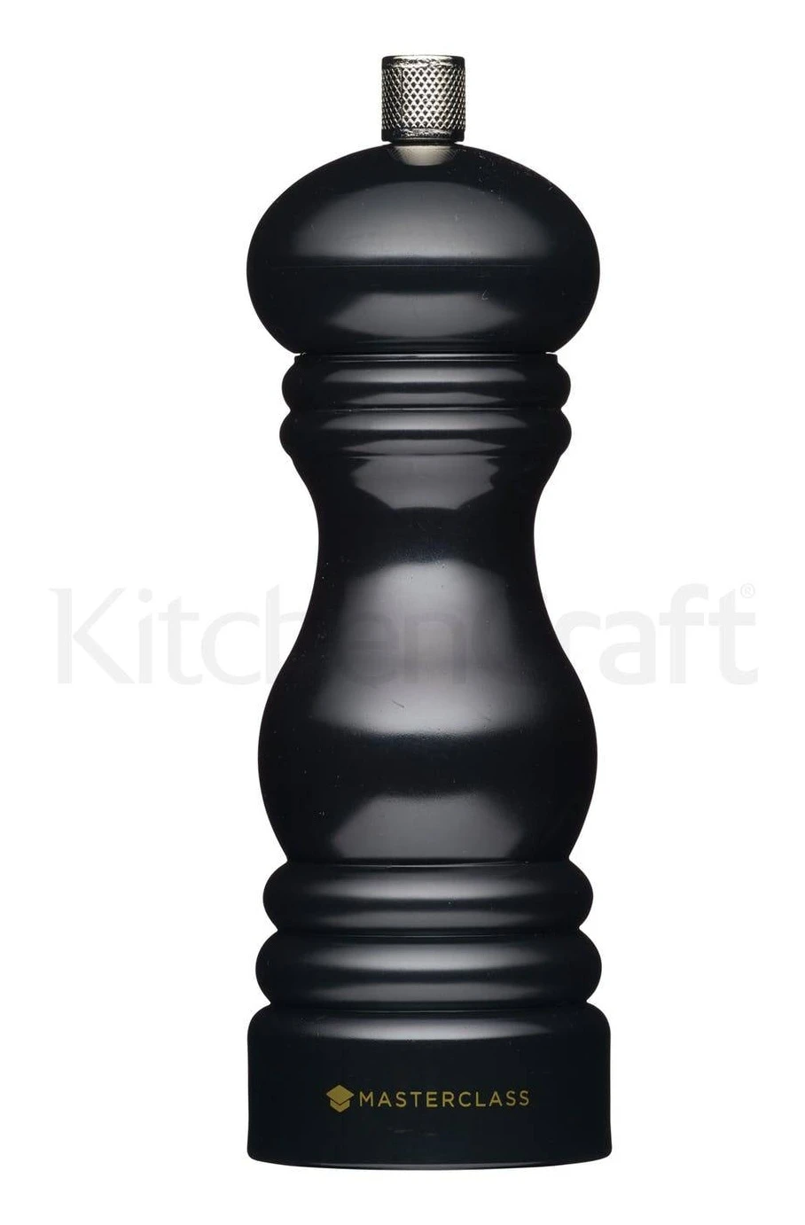 Masterclass Capstan 17cm Salt/Pepper Mill Black