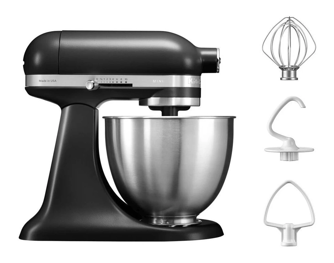 KitchenAid 5KSM3311XBBM 3.3L Mini Stand Mixer - Black Matte - Image 2
