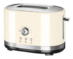 KitchenAid 5KMT2116BAC Manual Control 2 Slot Toaster - Almond Cream