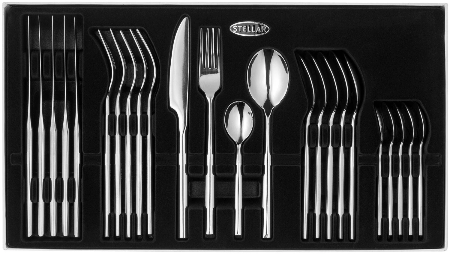 Stellar Rochester Polished 18/10 24 Piece Cutlery Set - Image 2