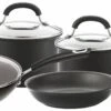 Circulon Total Hard Anodised 4 Piece Pan Set