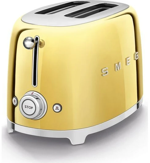 Smeg TSF01GOUK 2 Slice Toaster - Gold - Image 2