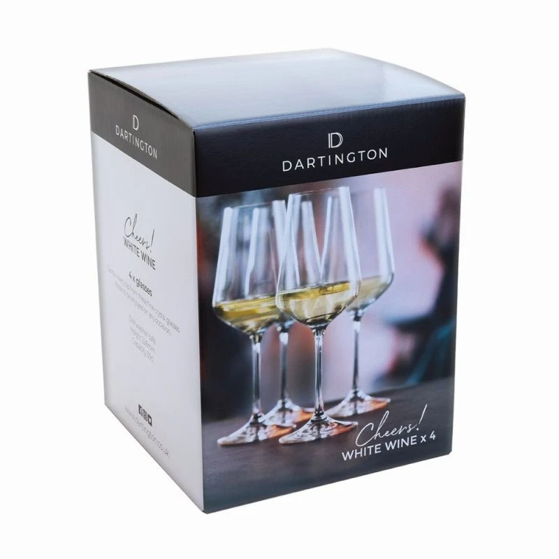Dartington Cheers! White Wine 350Ml Set Of 4 - Image 2