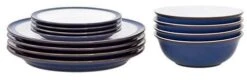 Denby Imperial Blue 12 Piece Tableware Set