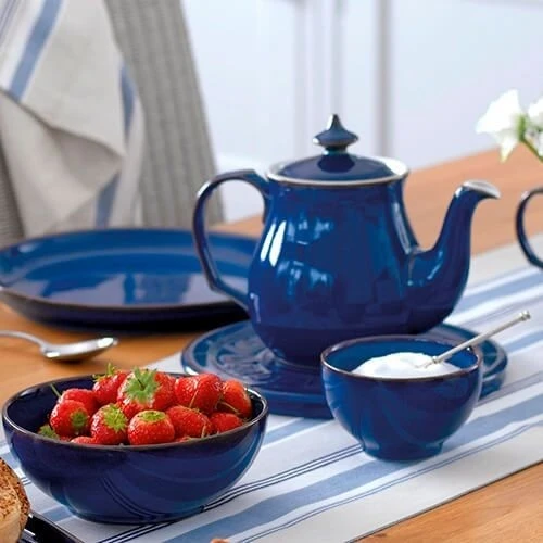 Denby Imperial Blue 12 Piece Coupe Set - Image 3