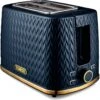 Tower T20054MNB Empire 2 Slice Toaster - Midnight Blue
