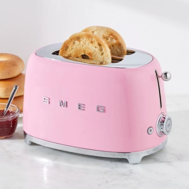Smeg TSF01PKUK 2 Slice Toaster - Pink - Image 2