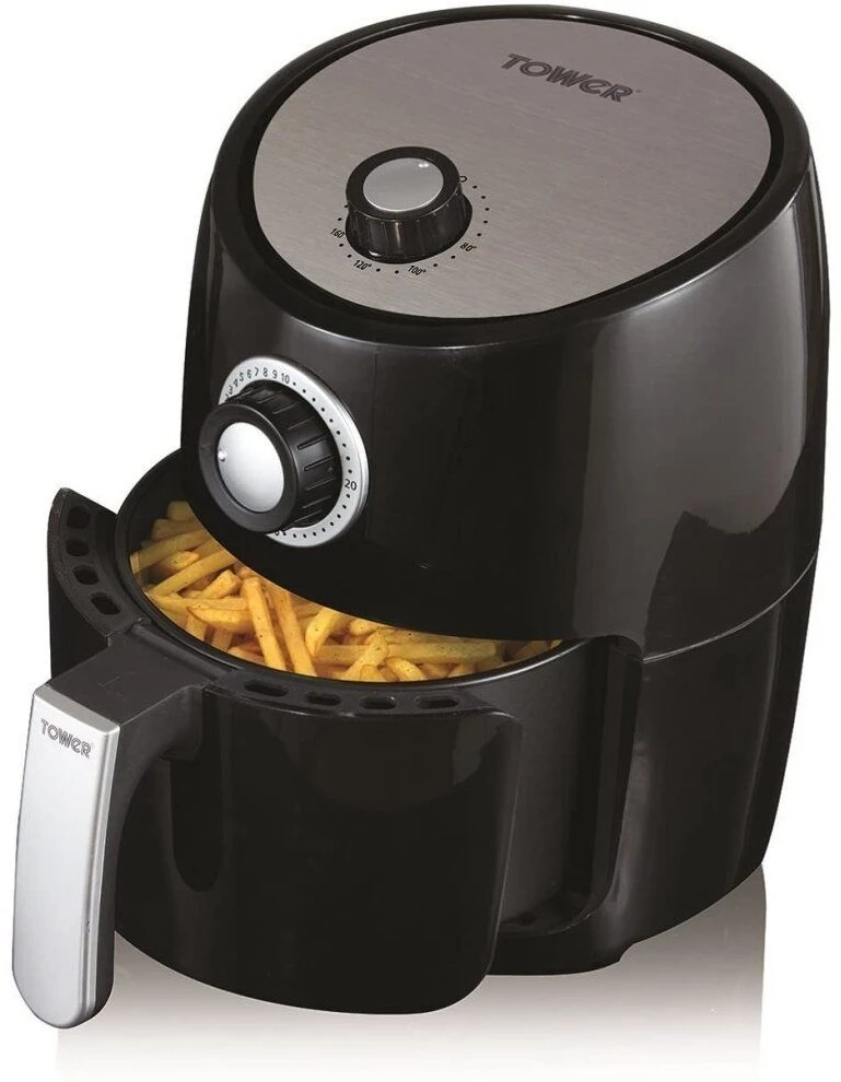 Tower T17023 2.2L Manual Air Fryer - Black - Image 2