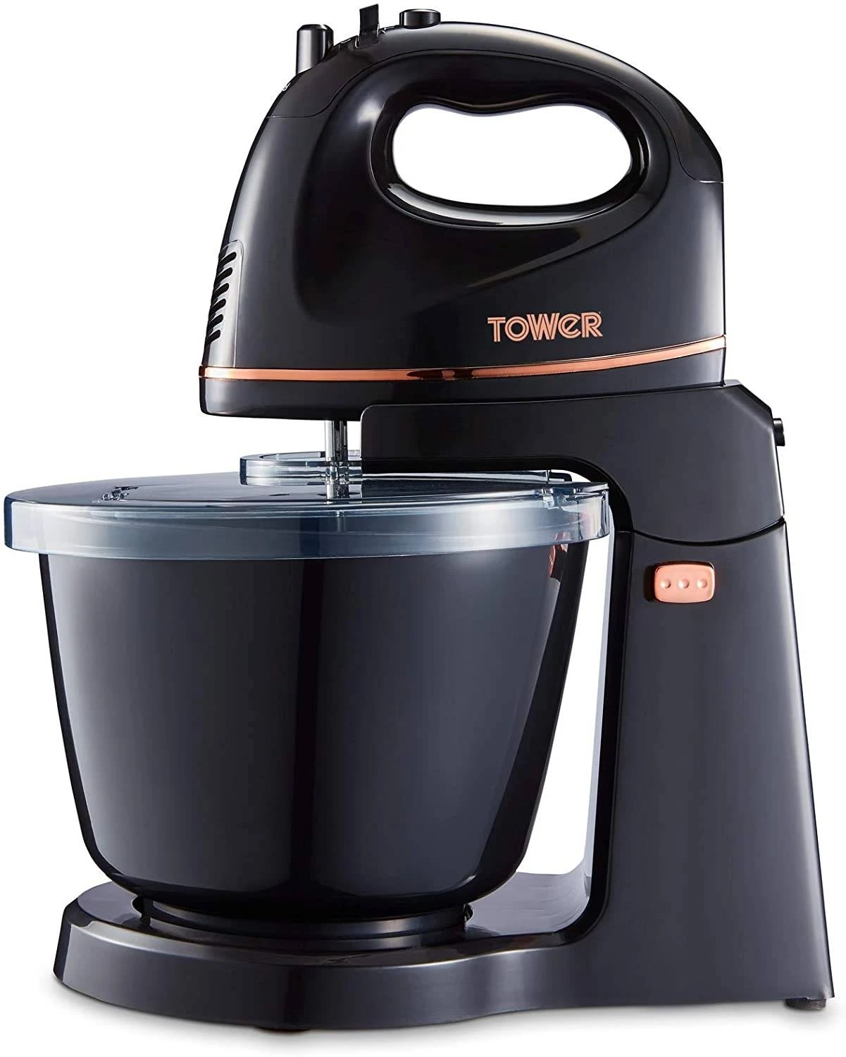 Tower T12039 Hand & Stand Mixer - Black/Rose Gold