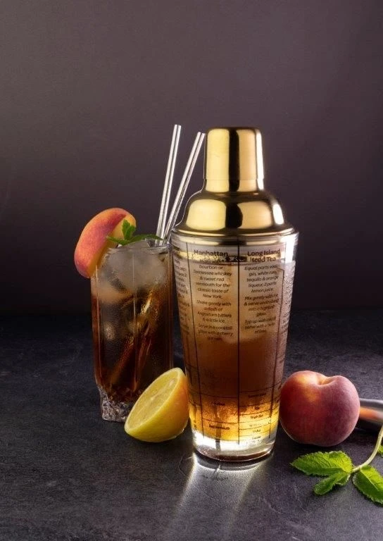 Taylors Eye Witness Glass Cocktail Shaker 400ml - Gold - Image 2