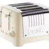 Dualit 4 Slot Toaster Lite - Gloss Cream