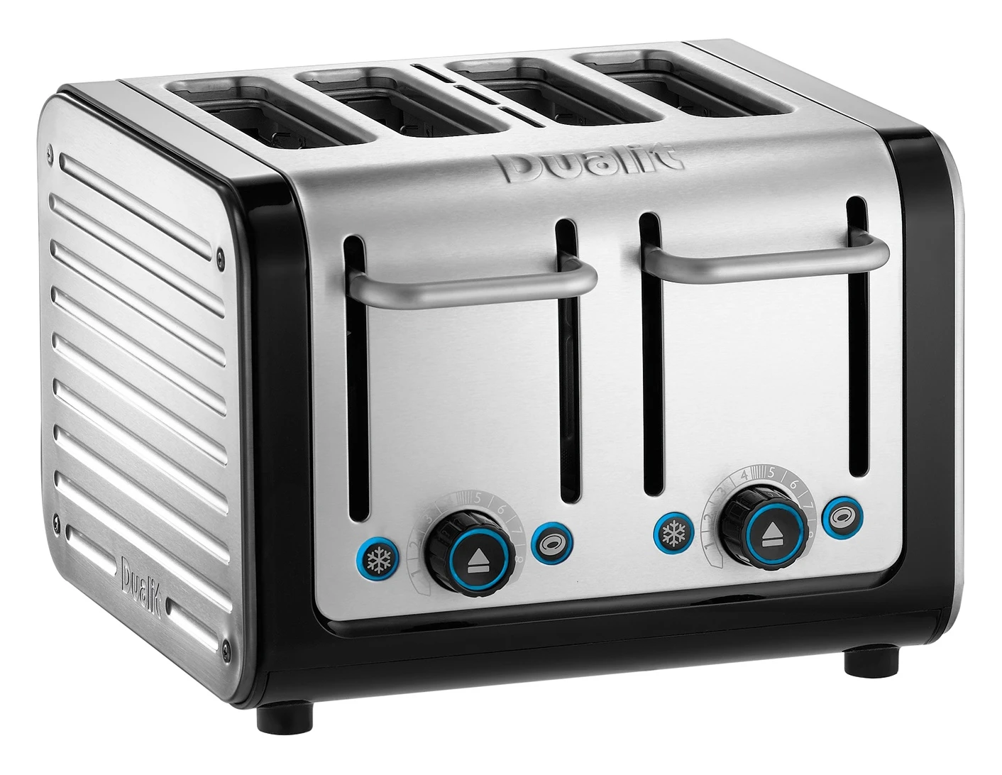 Dualit 4 Slot Architect Toaster - Black & Brushed Stainless Steel