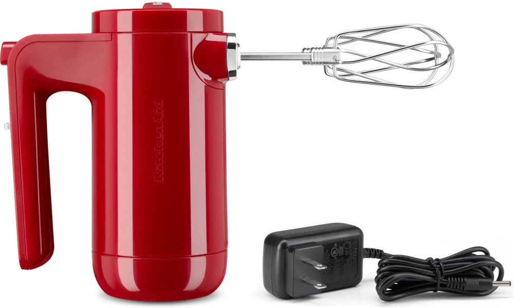 KitchenAid 5KHMB732BER Cordless Hand Mixer - Empire Red