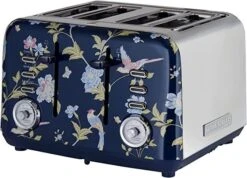 Laura Ashley VQSBT583BSUK Elveden 4 Slice Toaster - Blue