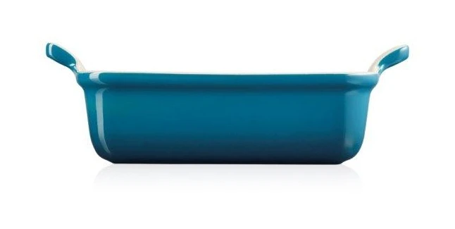 Le Creuset Heritage Deep Rectangular Dish 19cm Deep Teal