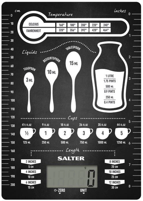 Salter Conversion Table Digital Kitchen Scales 5kg - Image 2