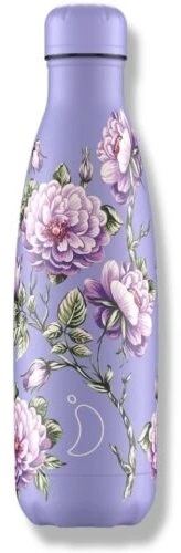 Chilly's Bottle 500ml Floral Violet Roses