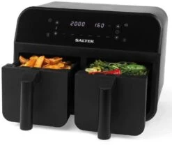 Salter EK4750BLK Salter Dual Air Pro Air Fryer 7.8L