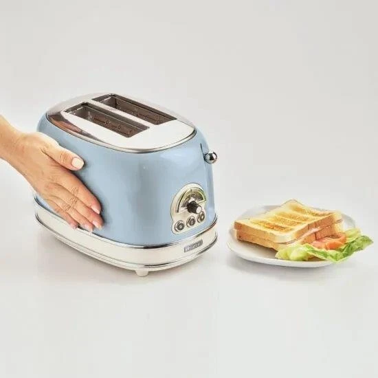 Ariete AR5515 Vintage 2 Slice Toaster - Blue - Image 4