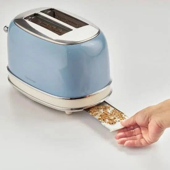 Ariete AR5515 Vintage 2 Slice Toaster - Blue - Image 3