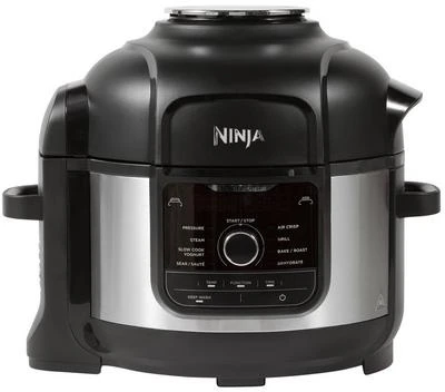 Ninja OP350UK Foodi 9-in-1 Multi-Cooker 6L - Black/Sliver